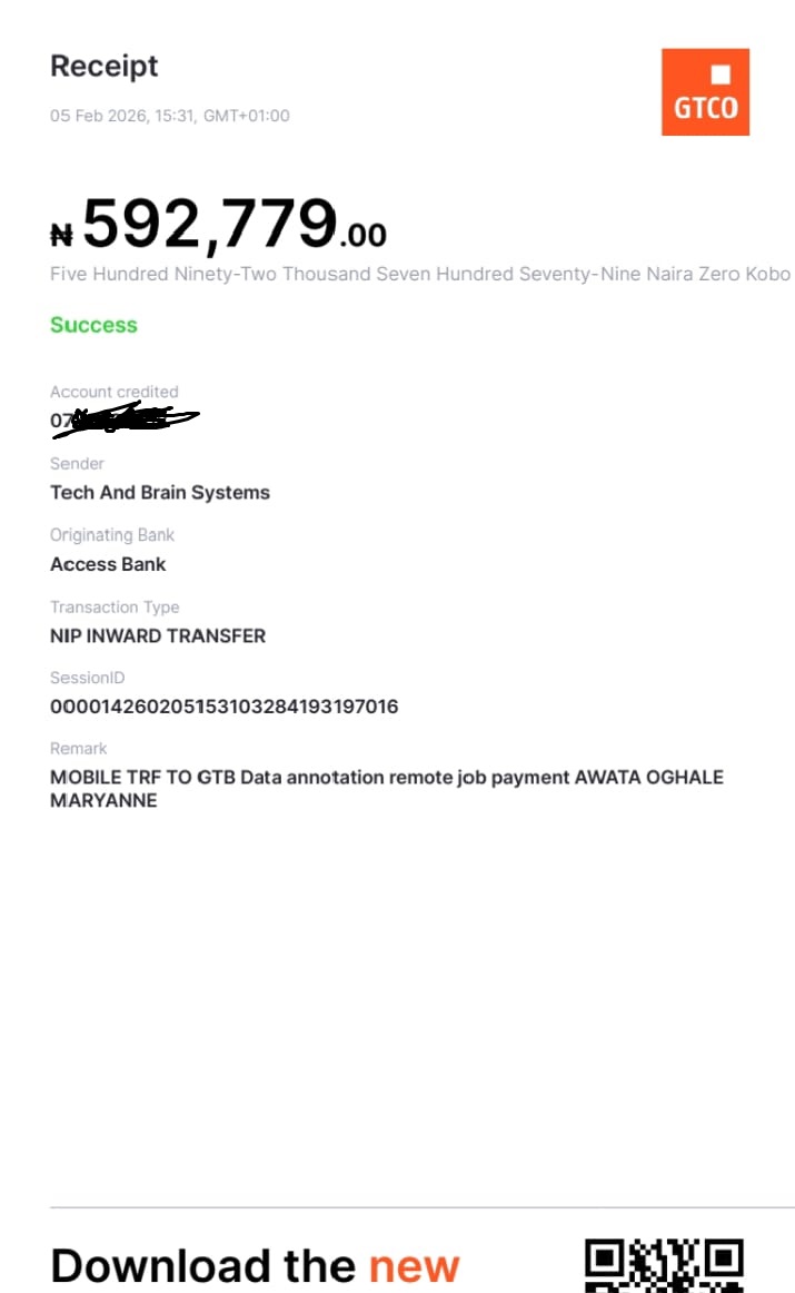 Payment proof