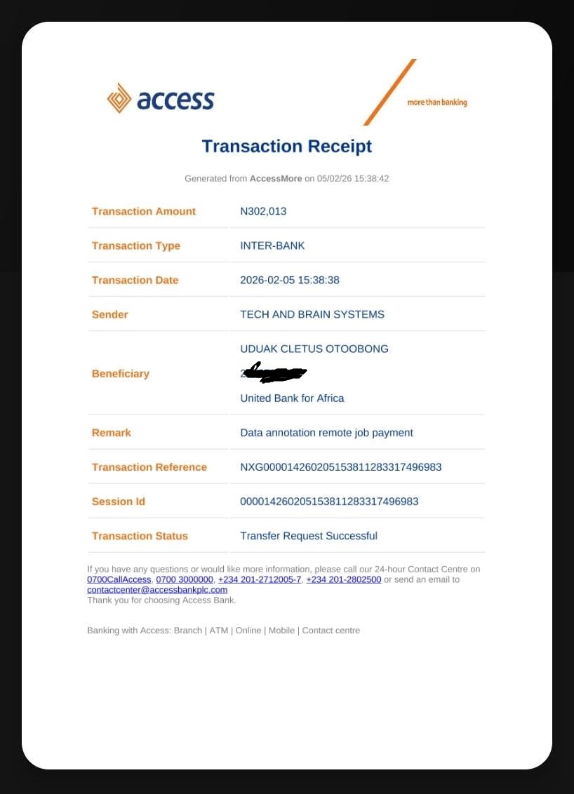 Payment proof
